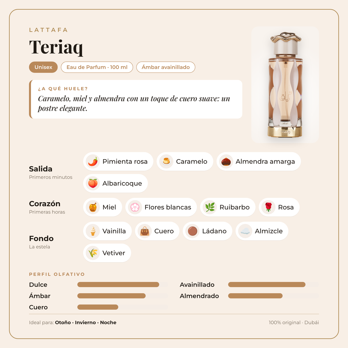 Lattafa Teriaq 100 ml – Eau de Parfum