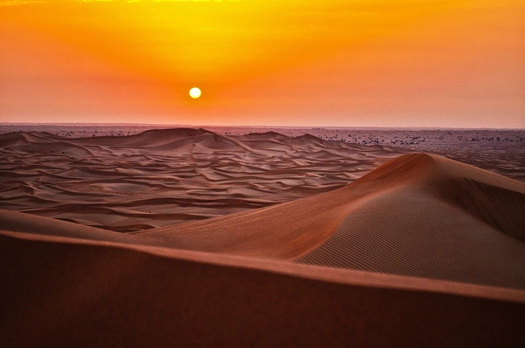 Atardecer en las dunas